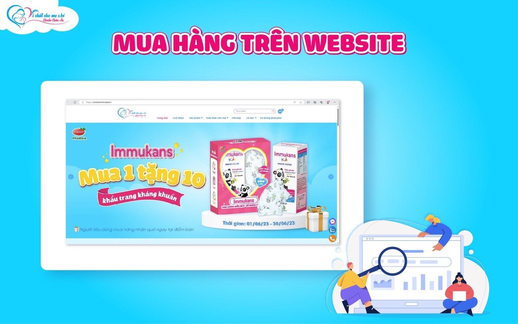 đặt mua Immukans tại website