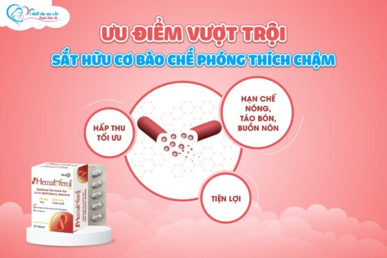 [Eva.vn] Lợi ích của cơ chế phóng thích chậm trong sắt Hematoferol dành cho phụ nữ mang thai và sau sinh