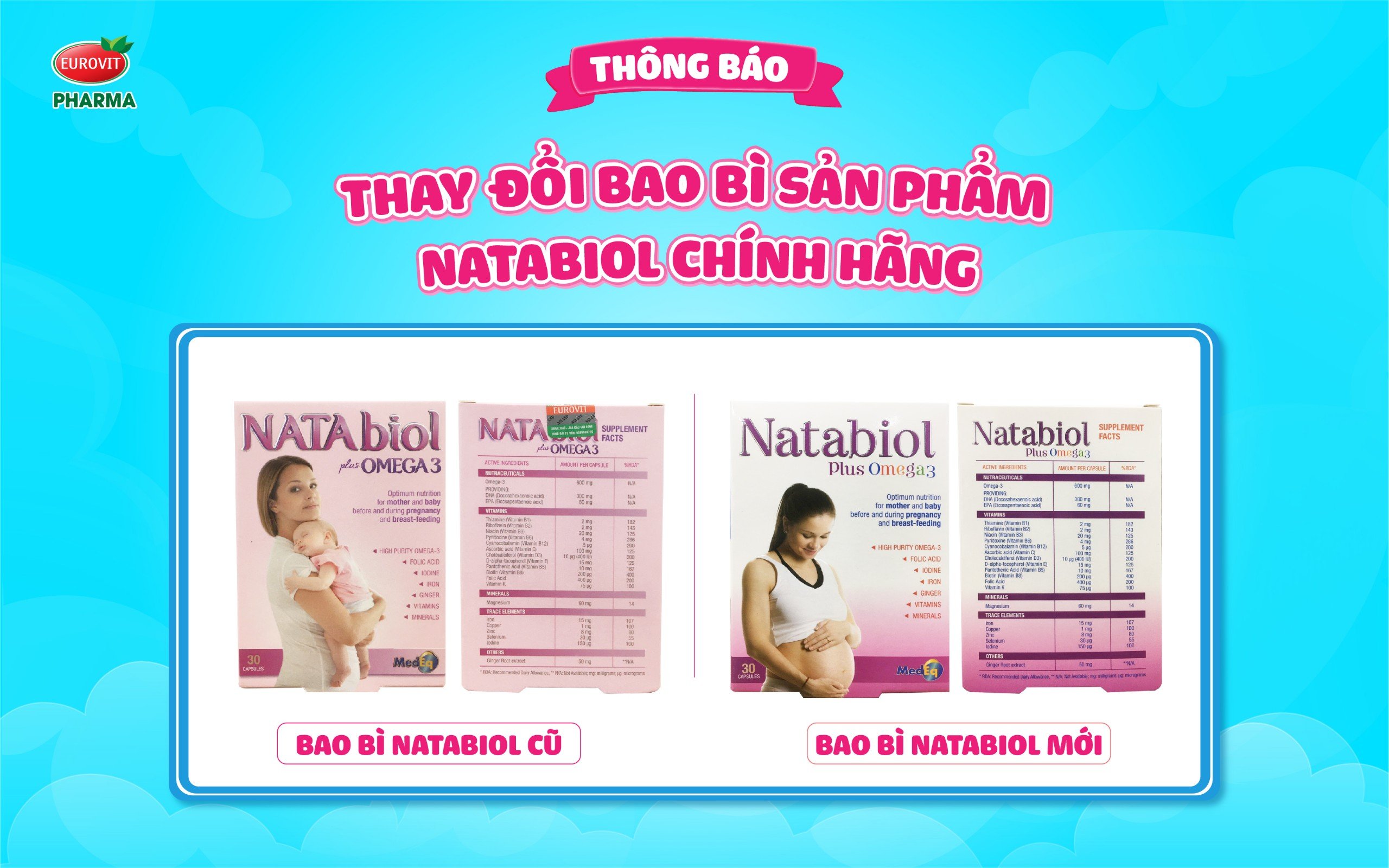 Thay đổi bao bì Natabiol