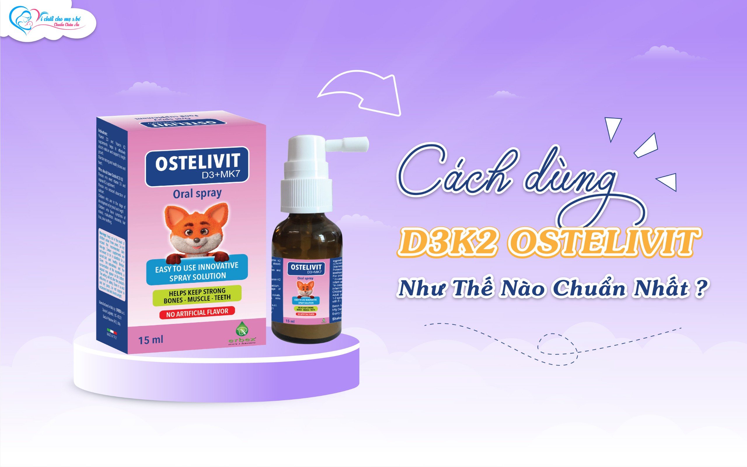 Cách dùng D3K2 Ostelivit chuẩn nhất