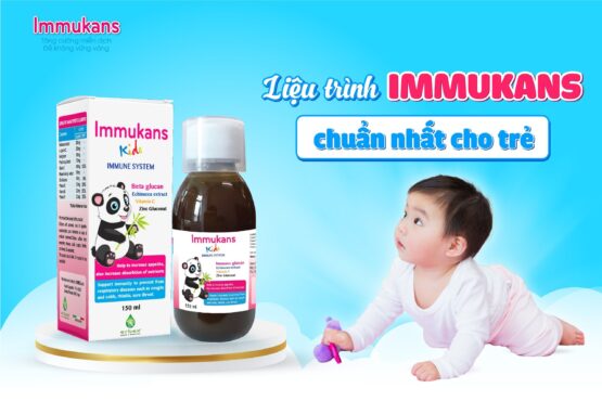 Mẹ nên bổ sung đủ liệu trình Immukans cho trẻ