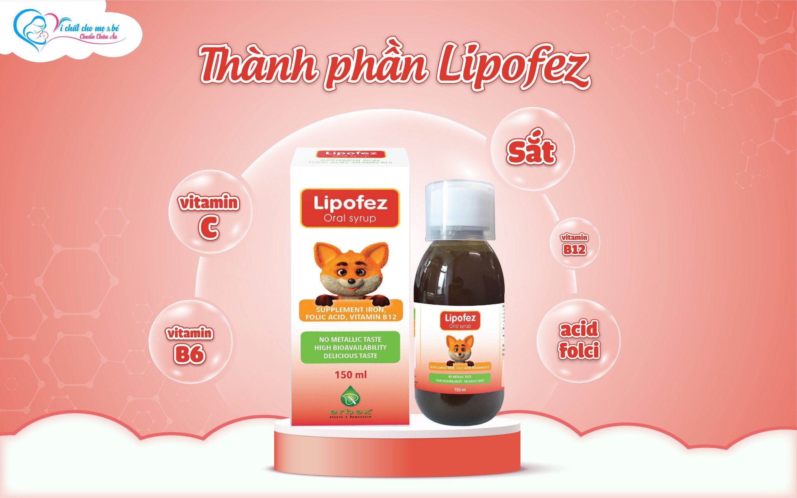 Thành phần sắt Lipofez